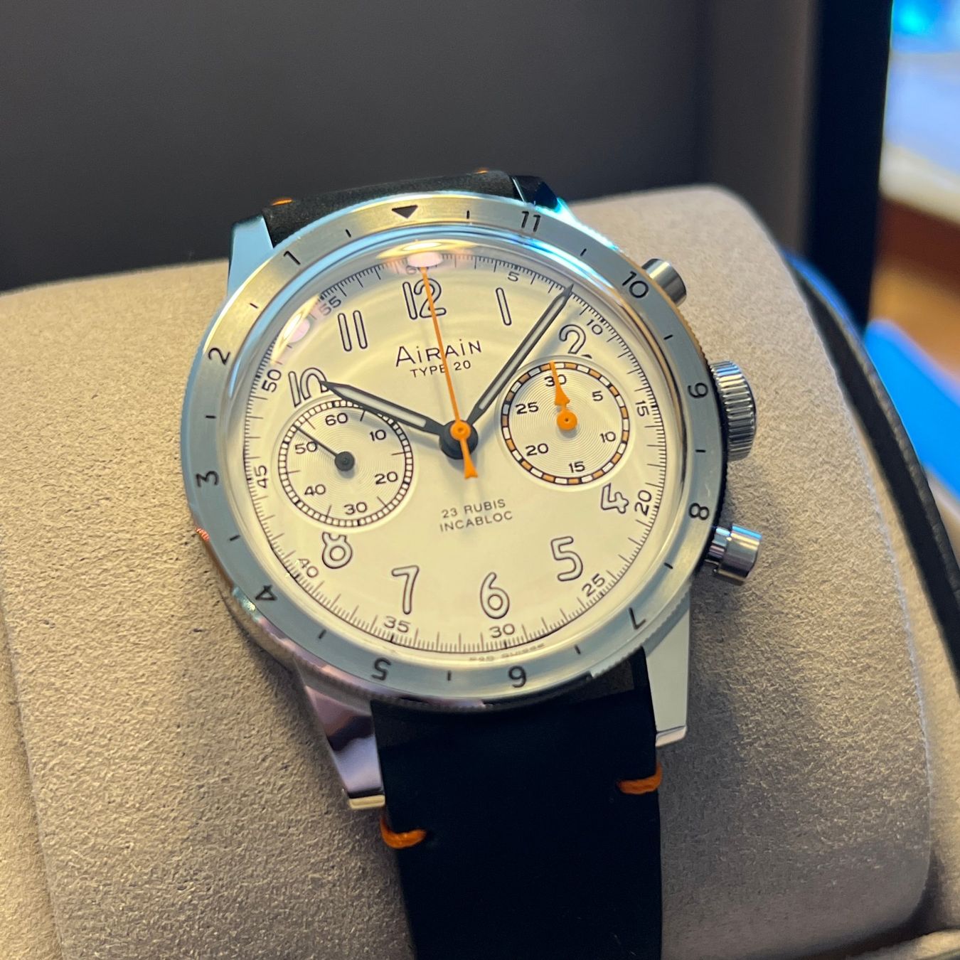 Orologi: Airain Type 20 Ace Chronograph Full Set 428.440 – Usato da Carouge GE venduto da Watchaser 1