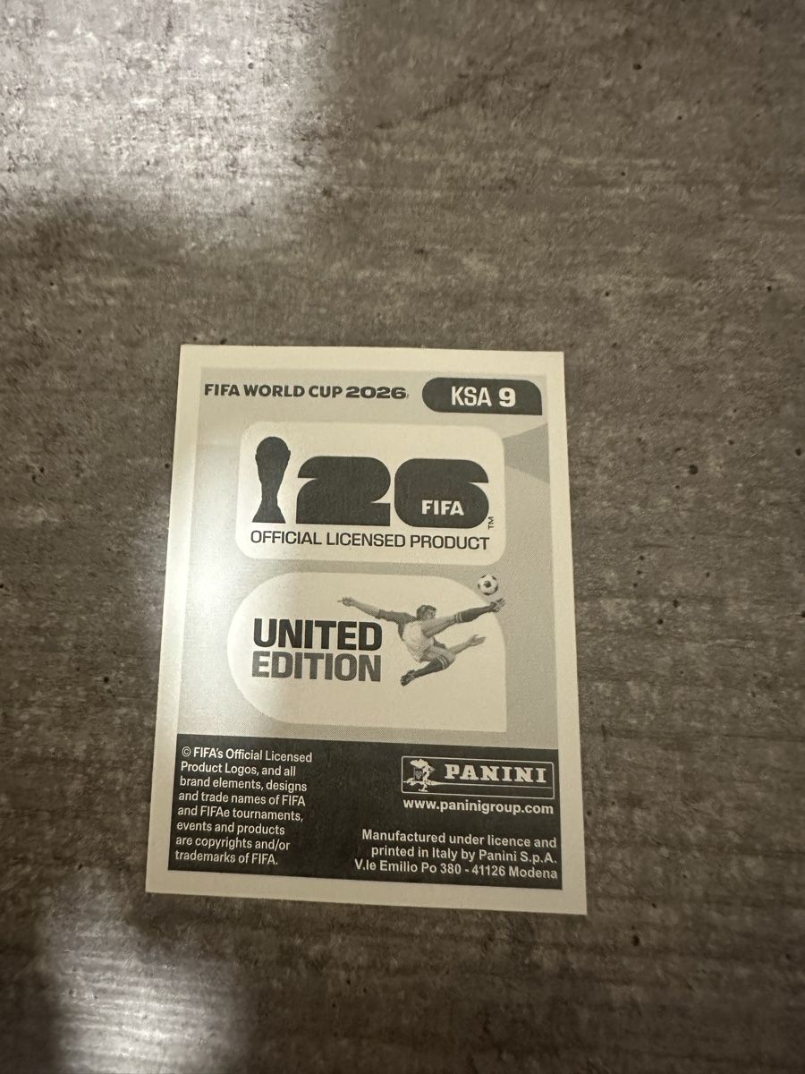 Panini Carte collezionabili: KSA 9 , FIFA WORLD CUP 2026 PANINI  – Nuovo (secondo la descrizione) da Frauenfeld venduto da 1PegPeg1 1