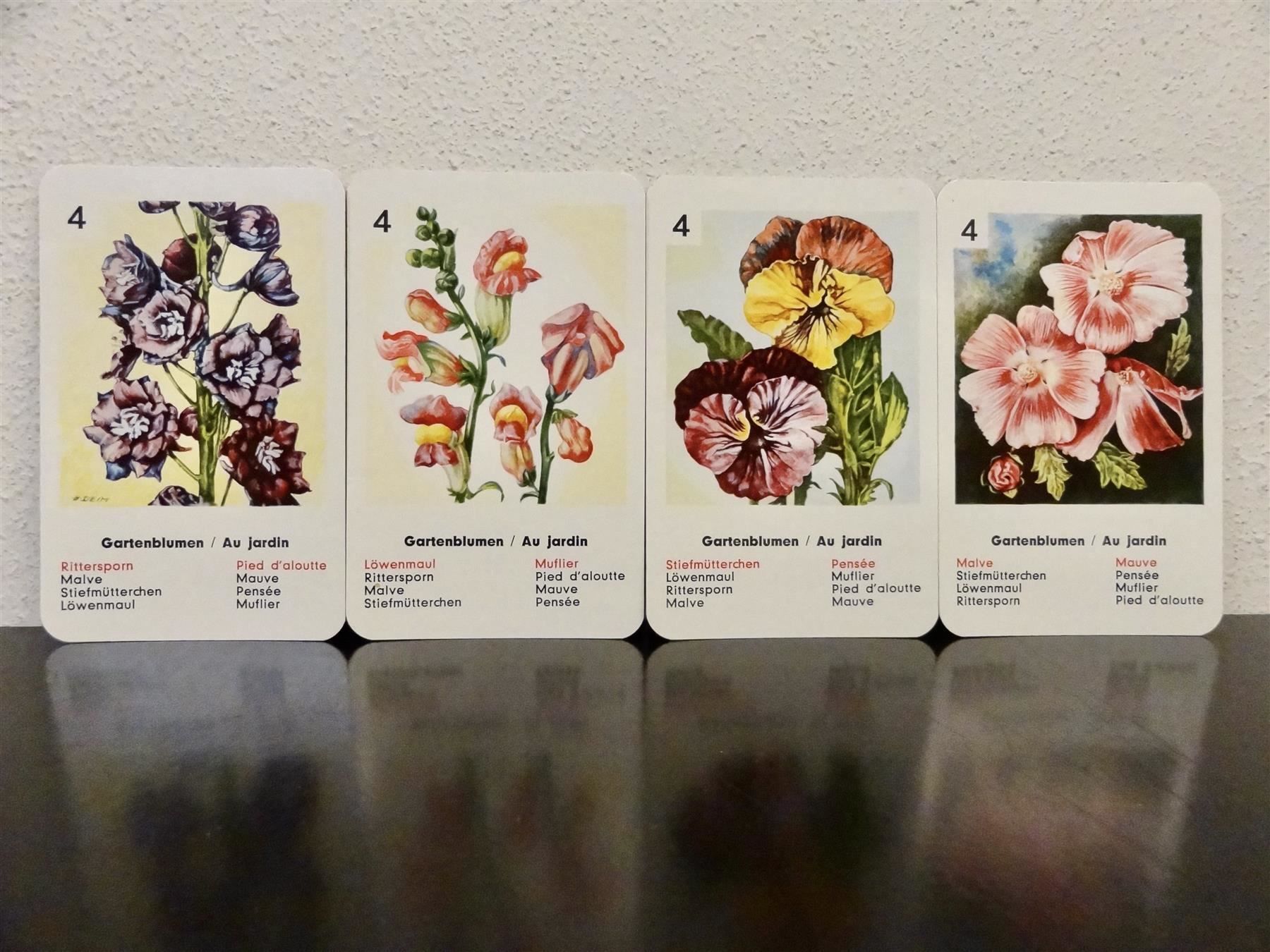 Giochi: altes Quartett BLUMEN-QUARTETT BLUMEN – Usato da Kerzers venduto da wisaundso 4