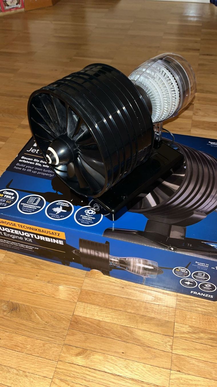 Baukästen: Franzis Flugzeug-Turbine Bausatz inkl. OVP – Gebraucht aus Effretikon von DEINE_HobbyWerkstatt 1