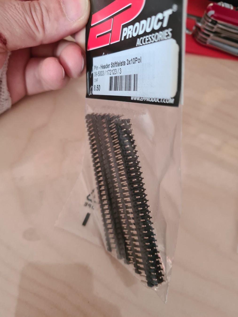 Elektronikbauteile: Pin - Header Stiftleiste 3x10pol + 1x10pol – Neu und originalverpackt aus Gommiswald von Bullhead