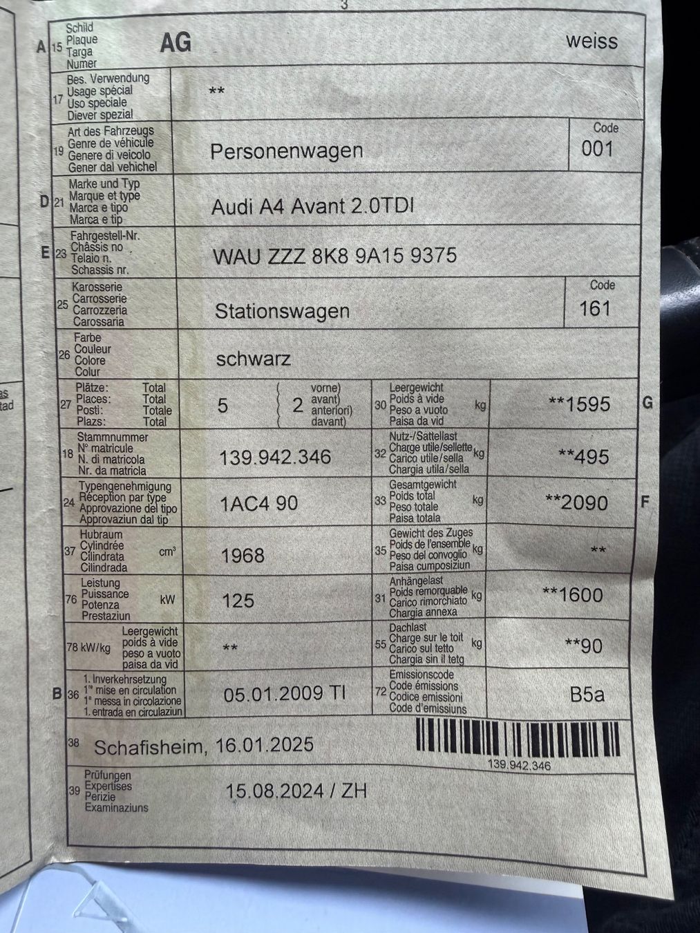 Audi Automobili: Audi A4 2.0TDI S-Line 170ps – Usato da Dintikon venduto da Krimi01 8