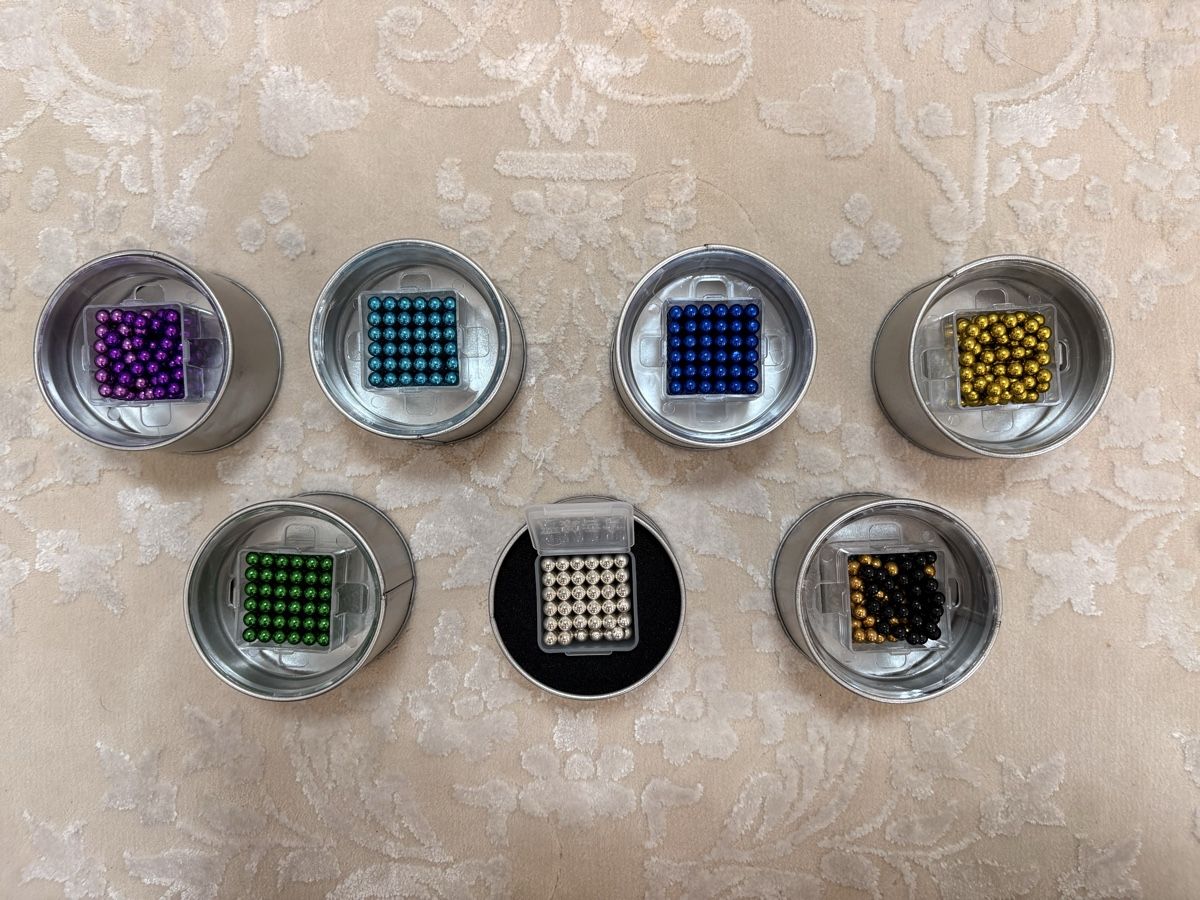 Magnete: 7er Set Magnetkugeln Neodym Kugeln – Gebraucht aus Winterthur von TechCheck 1