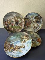 4 Langenthal Wandteller 700 Jahre Schweiz Serie komplett