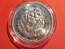 1 OZ UNZE LÖWE LION 2022 SILBER SILBERMÜNZE 999 NIUE