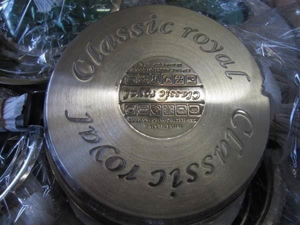 Padelle: 12- tlg. Kochtopfset Classic royal glasd – Nuovo e nell'imballaggio originale da Necker venduto da liq24 6