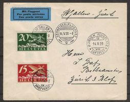 1928 : Schweizer Rundflug Nr. 28-6a, KP 170.--