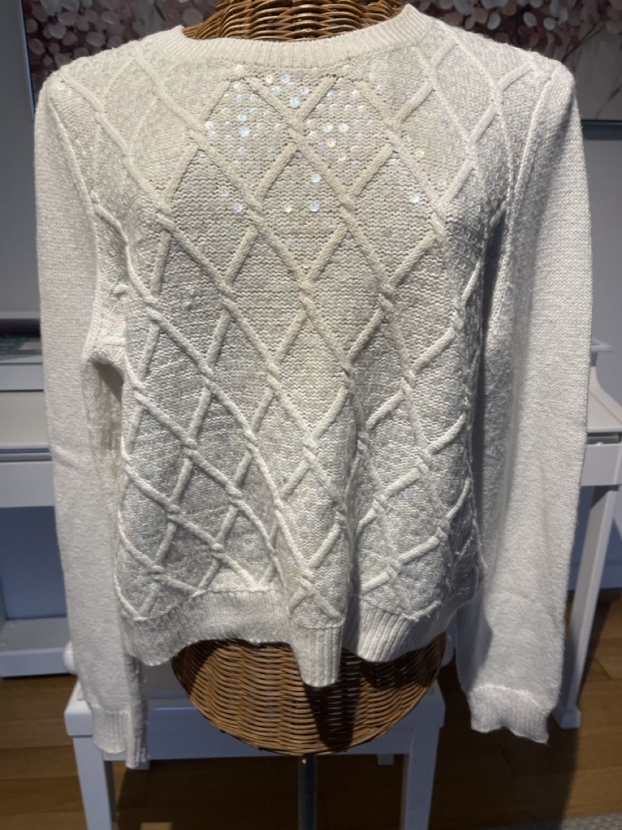 H&M Maglioni & Felpe: Strickpullover mit Pailletten, H&M, M – Usato da Solothurn venduto da Bobesch08
