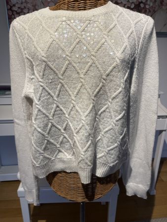 Strickpullover mit Pailletten, H&M, M