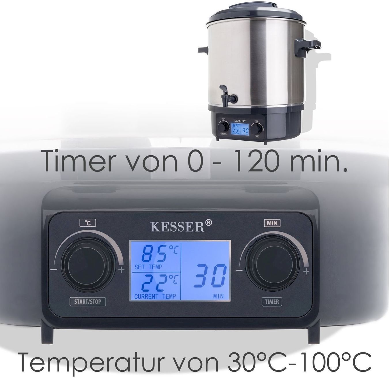 Elettrodomestici da cucina: KESSER Einkochautomat 2000W 27L – Nuovo e nell'imballaggio originale da Bottighofen venduto da zaap 4