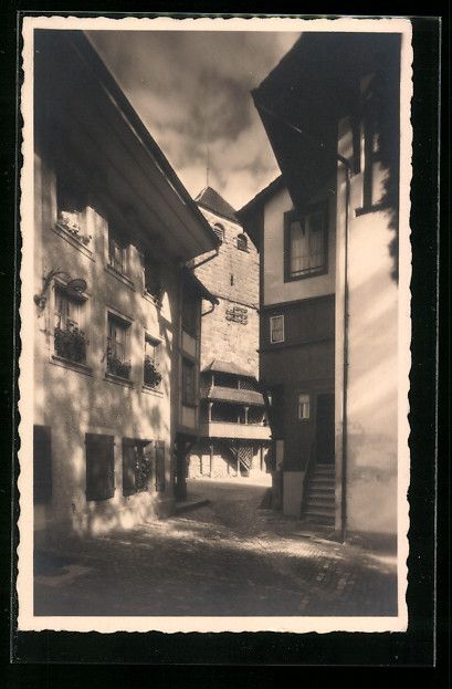 Cartoline postali: AK Zofingen, Alter Winkel b. Pulverturm – Usato da Berlin venduto da bartko-reher