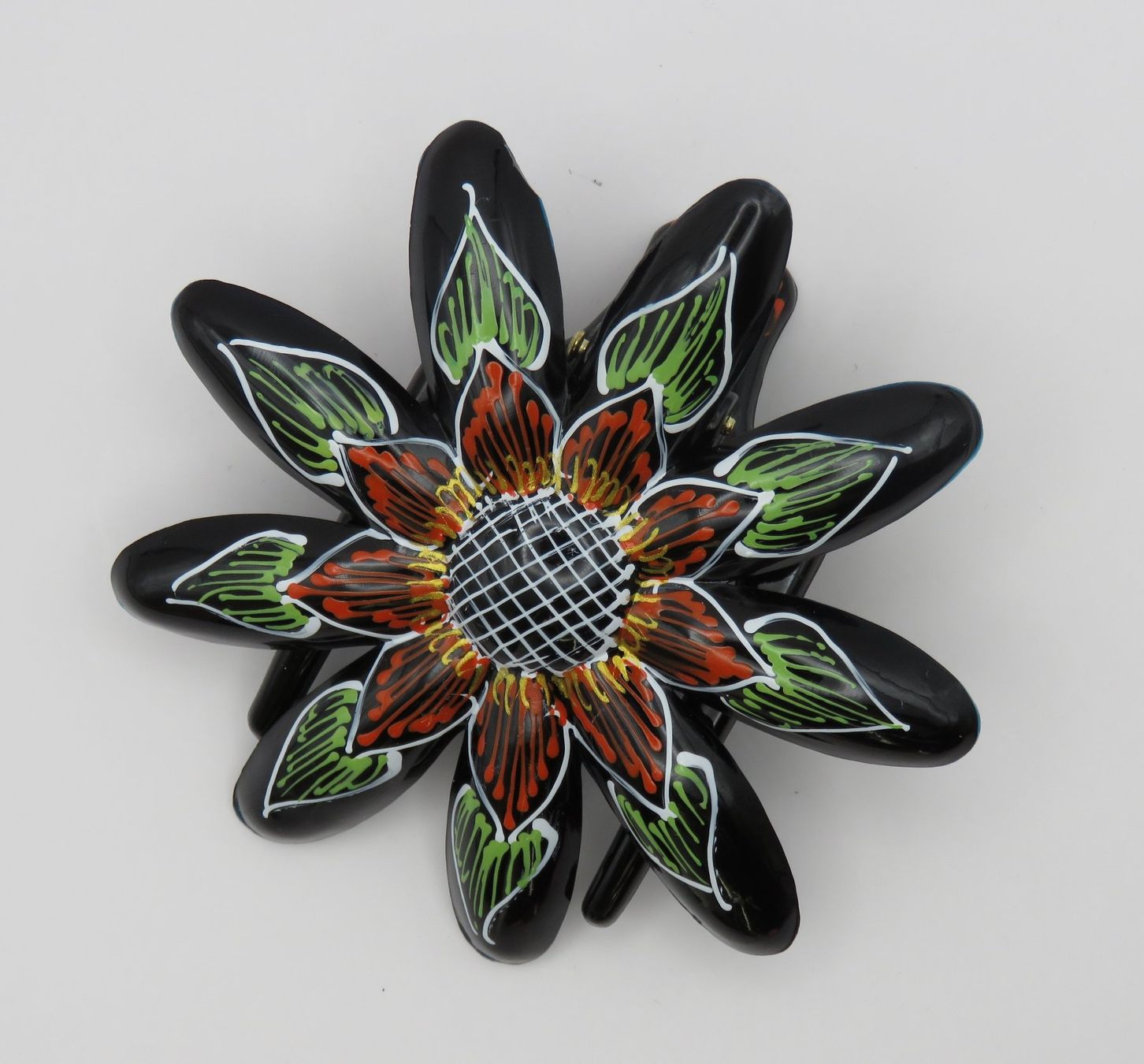Accessori per capelli: Haarklammer - BLUME - Handbemalt - Neu - 8cm – Nuovo (secondo la descrizione) da Grenchen venduto da Yamahwildstar16 1