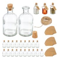 Dekogläser Set mit Korkdeckel