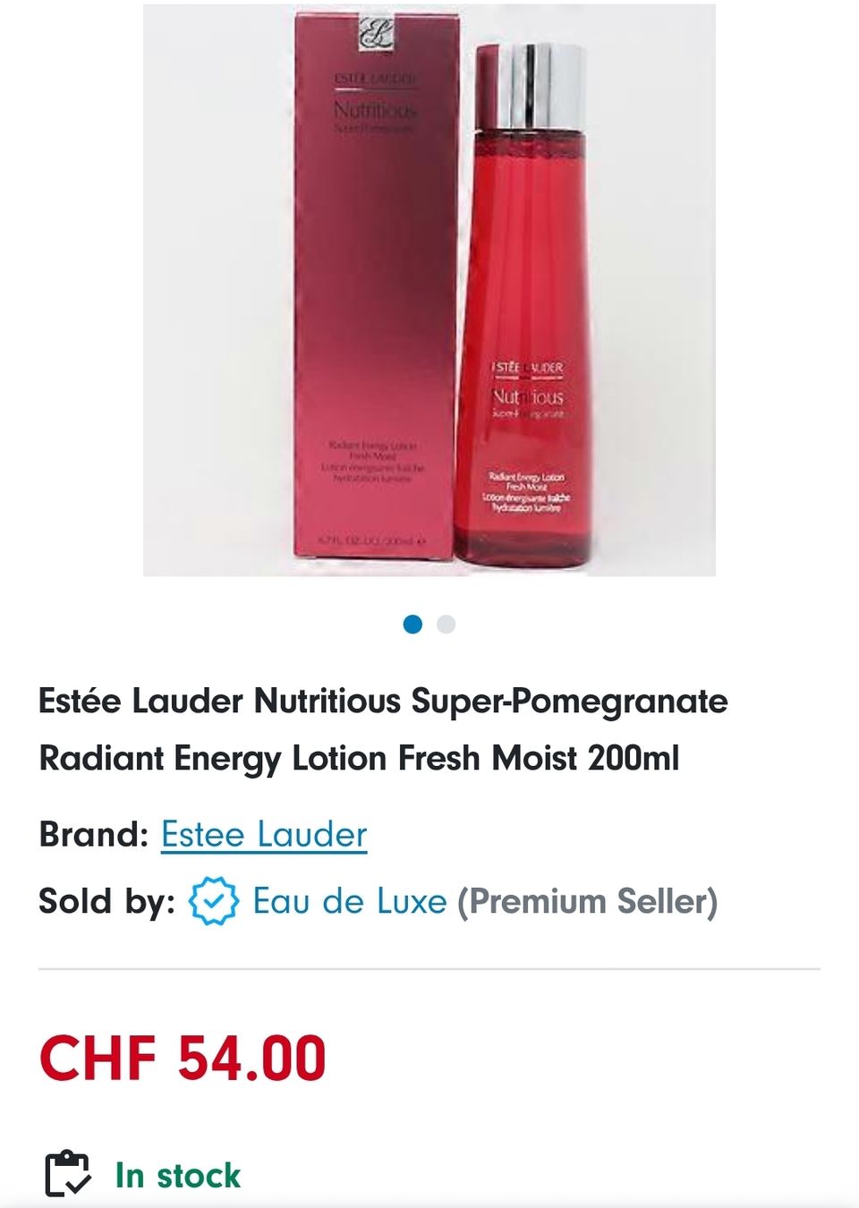 Estée Lauder Cura del viso: Estee Lauder Nutritious Super - Pomegranate. – Nuovo (secondo la descrizione) da Schlieren venduto da vlalif 1