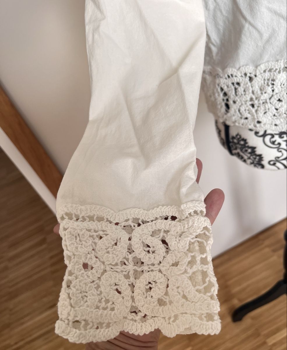 Zara Blusen: ZARA / Bluse / gehäkelt / Leinen / L – Gebraucht aus Kloten von fifferlotti 4
