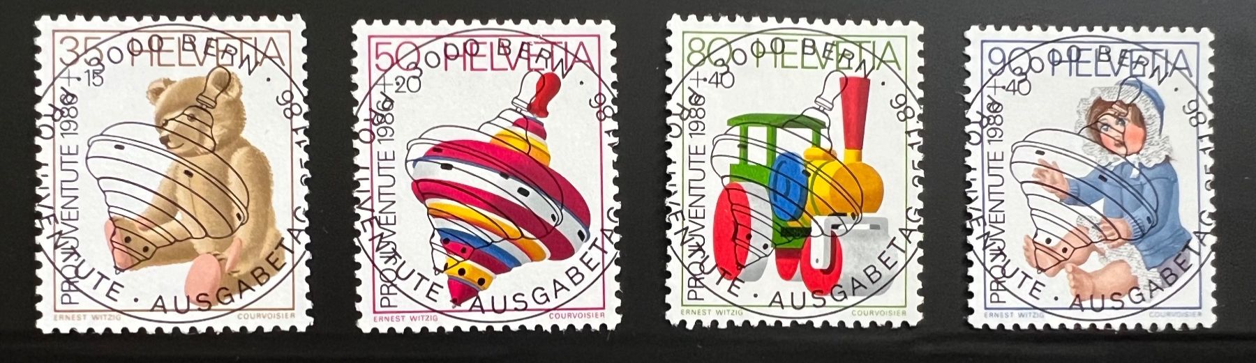 Tutti i francobolli: Pro Juventute 1968 Vollstempel – Nuovo (secondo la descrizione) da Hünenberg See venduto da wer_5286
