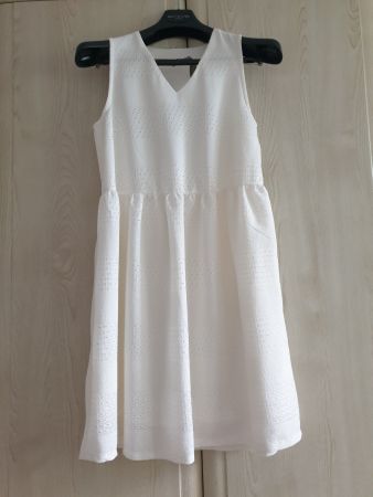 SOMMERKLEID NEU weiss/Lochstickerei  S(36) Marke 17&Co