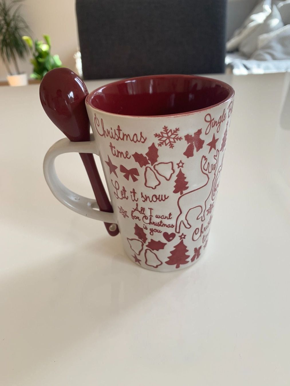 Tassen: Weihnachtstasse inkl. Löffel – Gebraucht aus Biel/Bienne von SandraDG 2