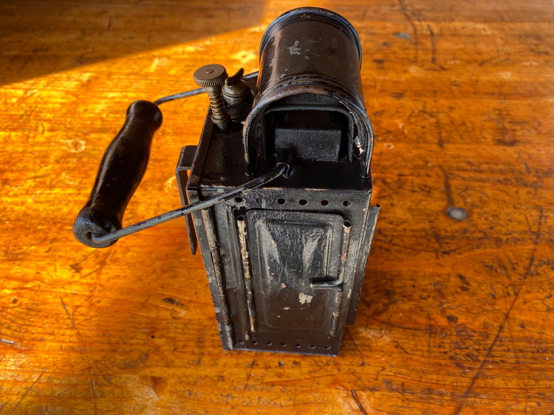 Lampade: alte A. Sartorius Wuppertal Deutsche Bahn Bahnlampe – Usato da Feldbach venduto da Fea1 2