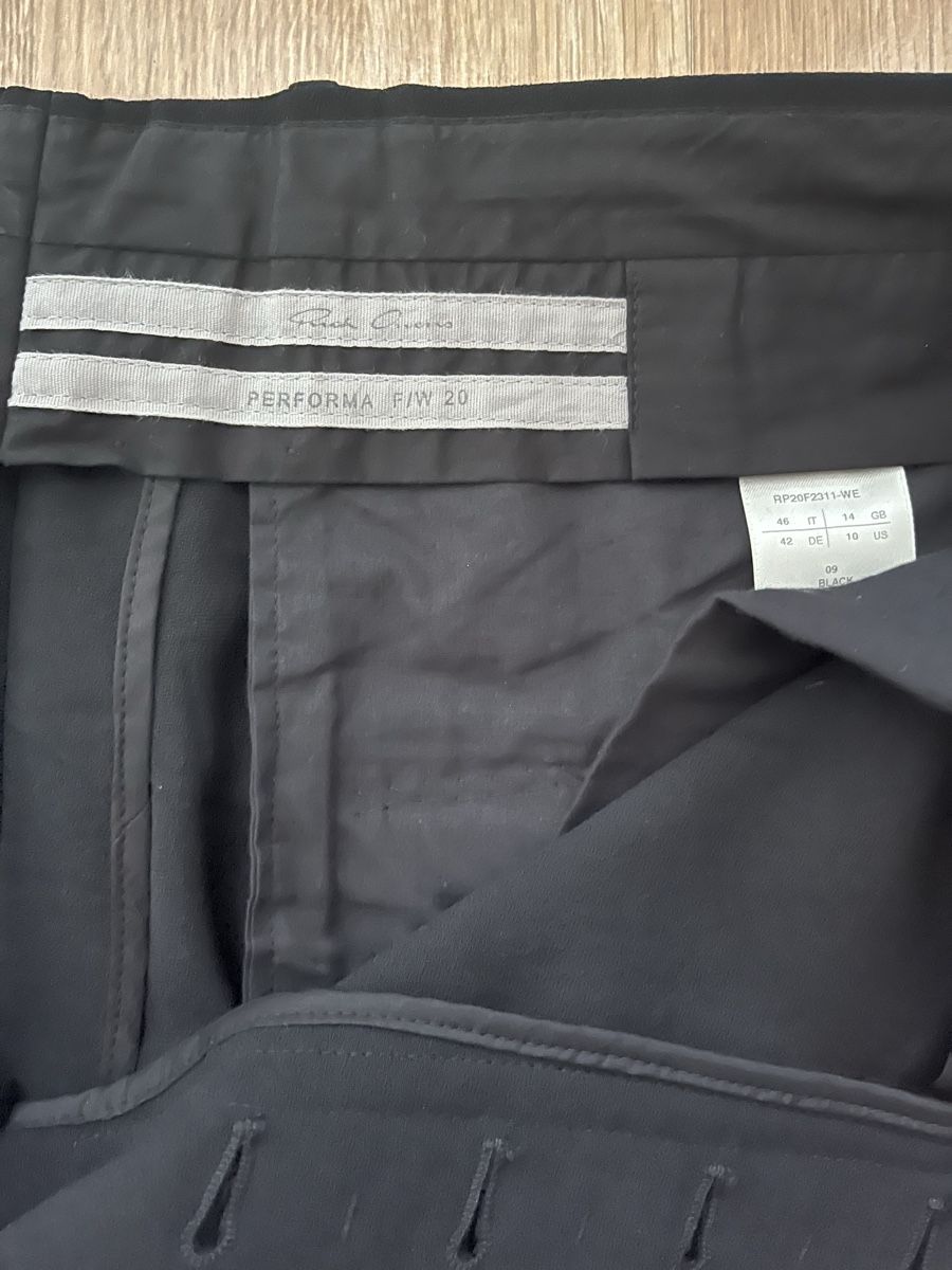 Rick Owens Pantaloni: Rick Owens Performa Wide Trousers – Usato da Basel venduto da fis_rl25 4