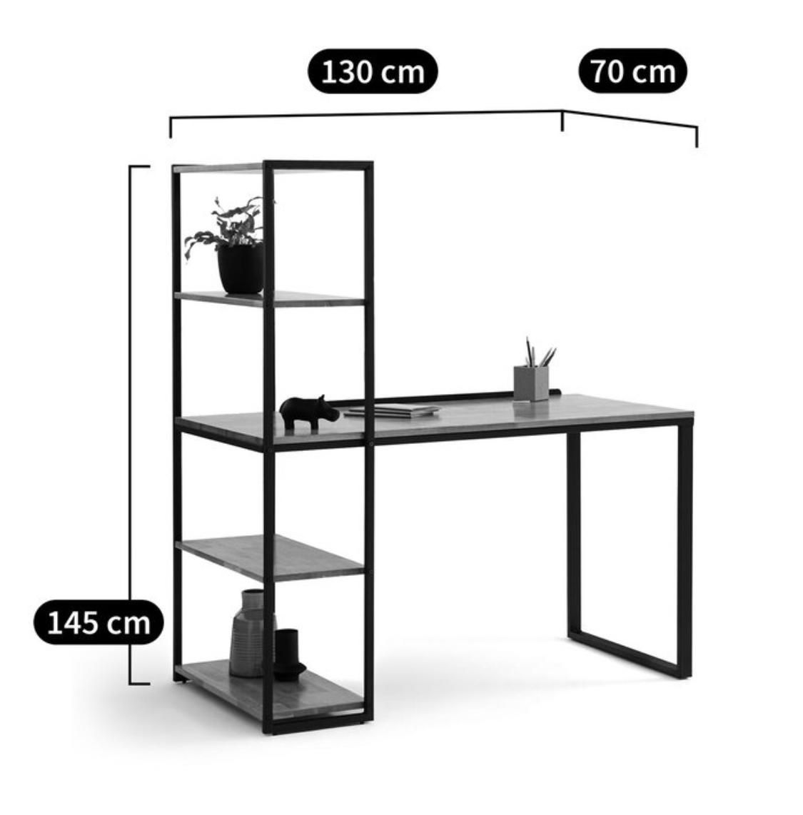 Scrivanie: Bureau design industriel avec étagère Hiba – Nuovo (secondo la descrizione) da Marsens venduto da Ultimatum 1