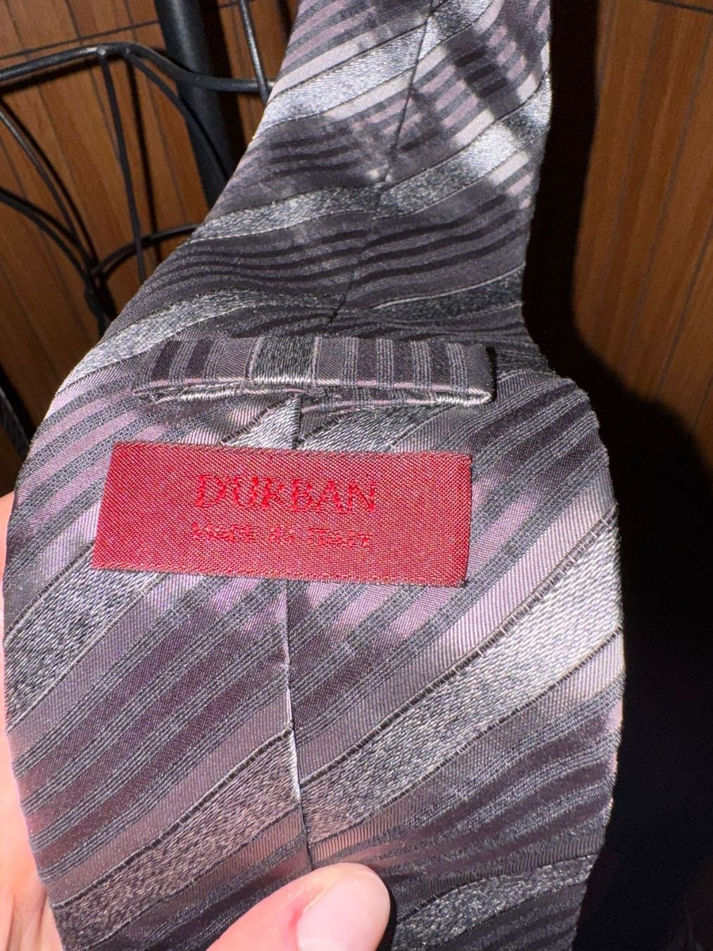 Cravatte: Durban Vintage Krawatte Gestreift – Usato da Winterthur venduto da Dejv 1