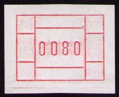 ATM SPECIMEN 16 _ FRAMA-PROBEDRUCK braunrot _ 0080 ! **