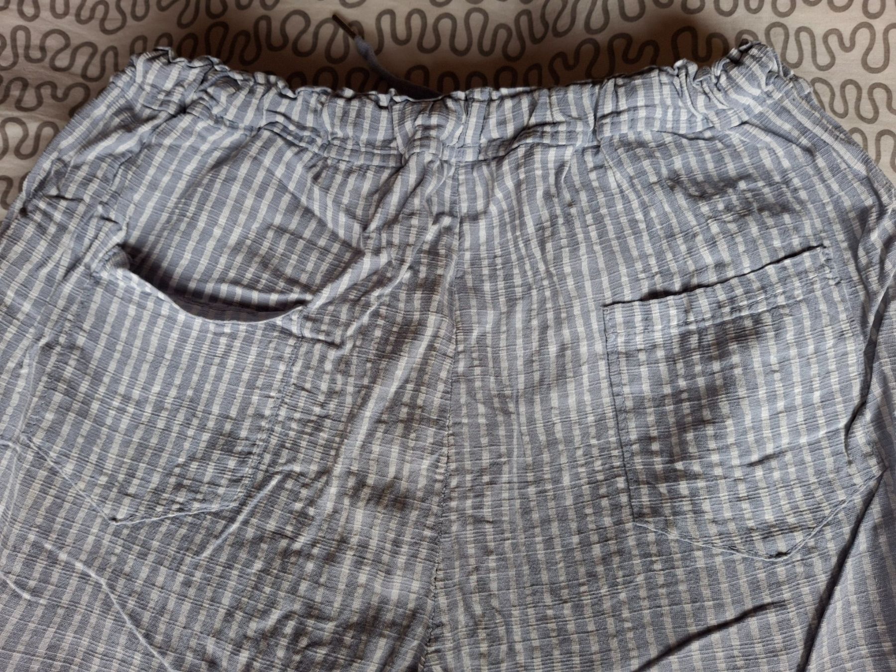 Hosen: Pantalon taille élastique S-M 80% coton- 20% lin – Gebraucht aus Villiers von san_jn5w 5