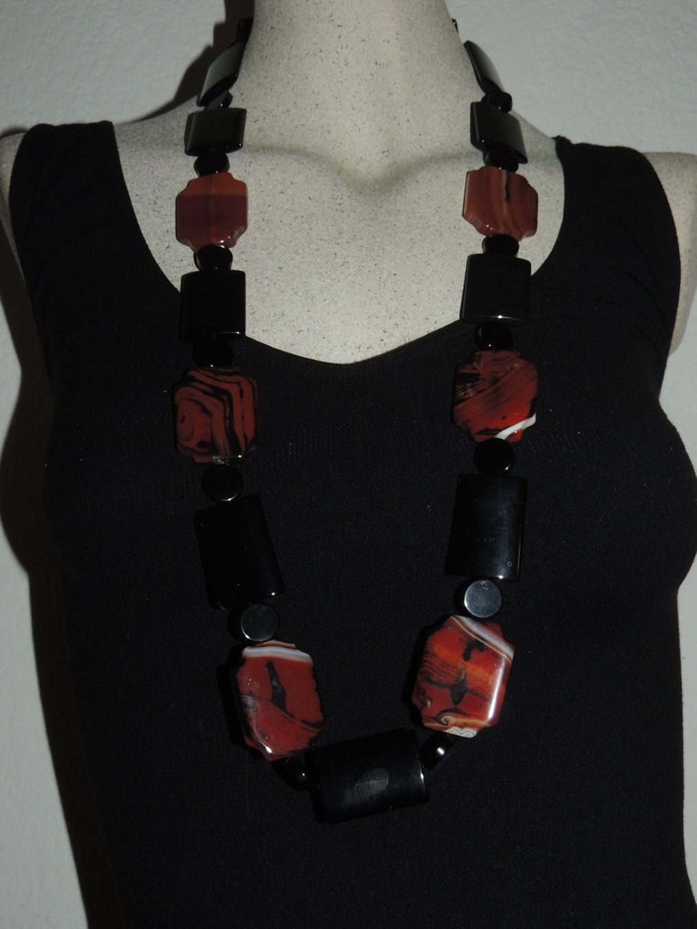 Ketten: EXKLUSIVE KETTE "STATEMENT" ONYX JASPIS 253 G 90 CM NEU – Neu (gemäss Beschreibung) aus Au ZH von FashionConsultant 5