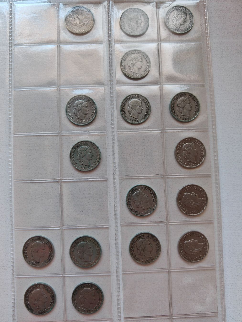 Tutti le monete: 93x 5 centimes 1907-1990 – Usato da Bex venduto da sni_q7lh