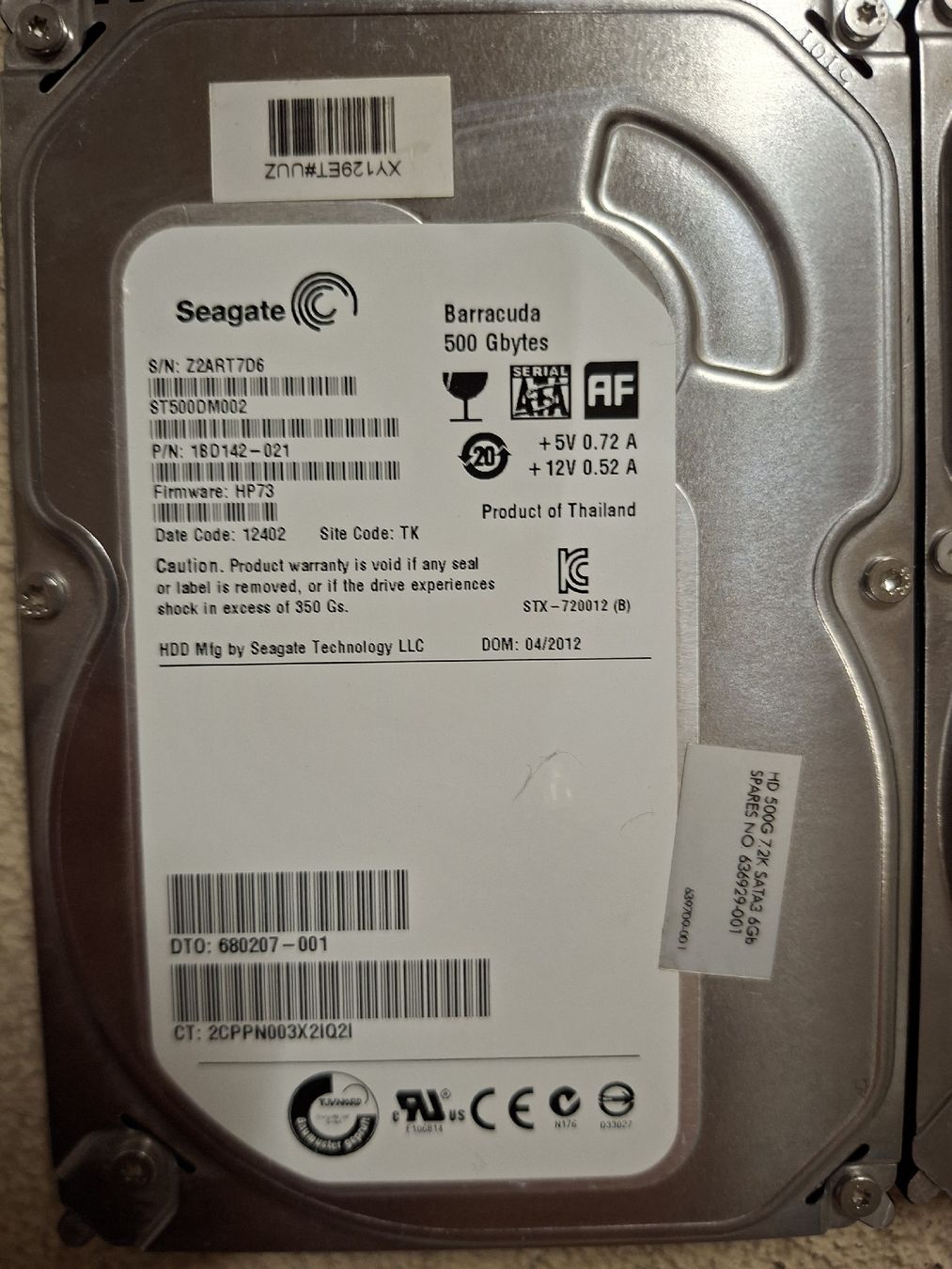 Seagate Dischi rigidi: 8 Stück Seagate Festplatten – Usato da Willisau venduto da mwi-dev 4