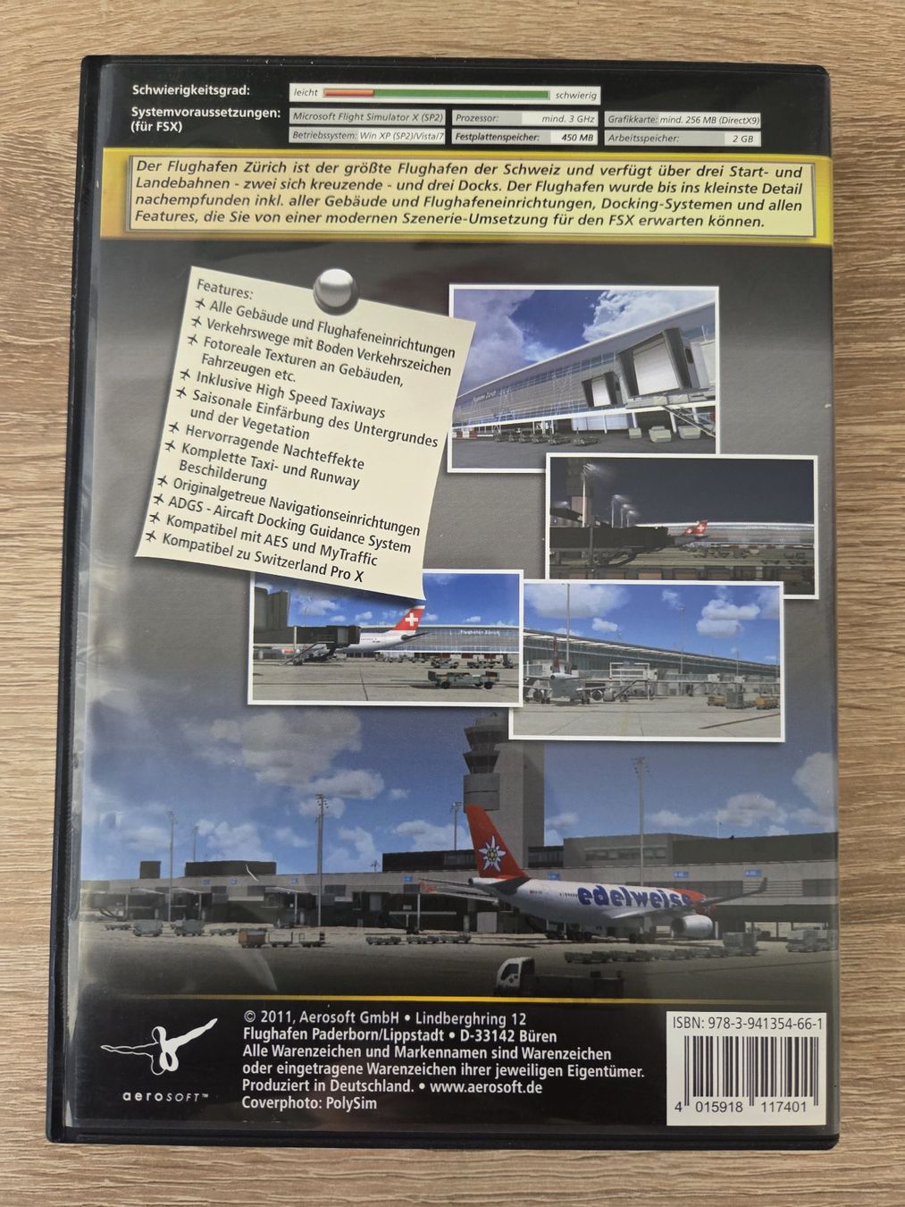 Spiele: FSX Flight Simulator X Mega Airport Zurich 2012 - PC – Gebraucht aus Carouge GE von Franllo 1