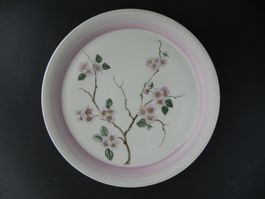 Schöne Kuchenplatte ø 30 cm - Kirschblüten - Langenthal 1945