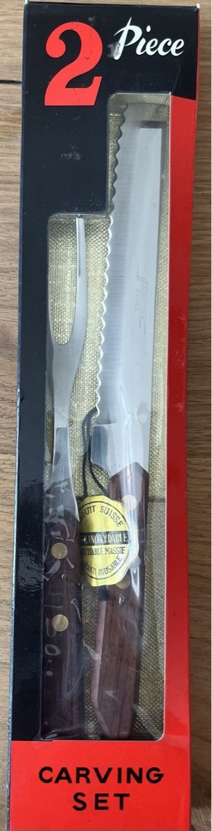 Bestecksets: Carving Set Gabel und Messer Tranchierset – Neu (gemäss Beschreibung) aus Maschwanden von Musighai