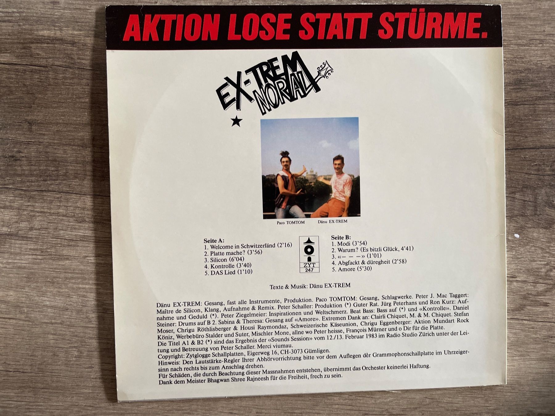 Dischi in vinile: A87/EX-TREM NORMAL - Welcome in Schwitzerland – Usato da Frutigen venduto da Philippe_jsp 1