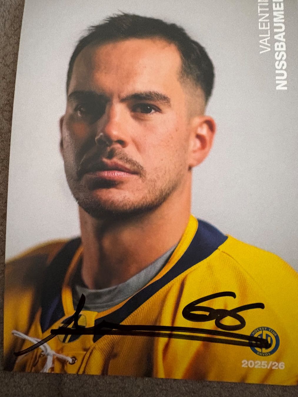 Autographes: Original Autogrammkarte Valentin Nussbaumer, HCD Davos – Neuf (Voir description) à Schaan par Filipipa