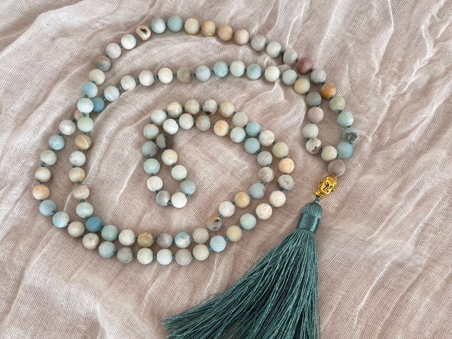 Ketten: Mala en amazonite – Neu und originalverpackt aus Pully von sunaddict