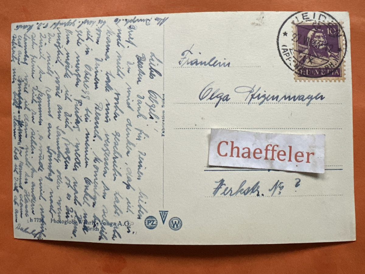 Ansichtskarten: 1933  Heiden Bodensee  – Gebraucht aus Zürich von Chaeffeler 1