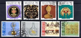 Pro Patria Sätze 1992-1993 Kat.-Nr. B235-B242 mit ET-Stempel