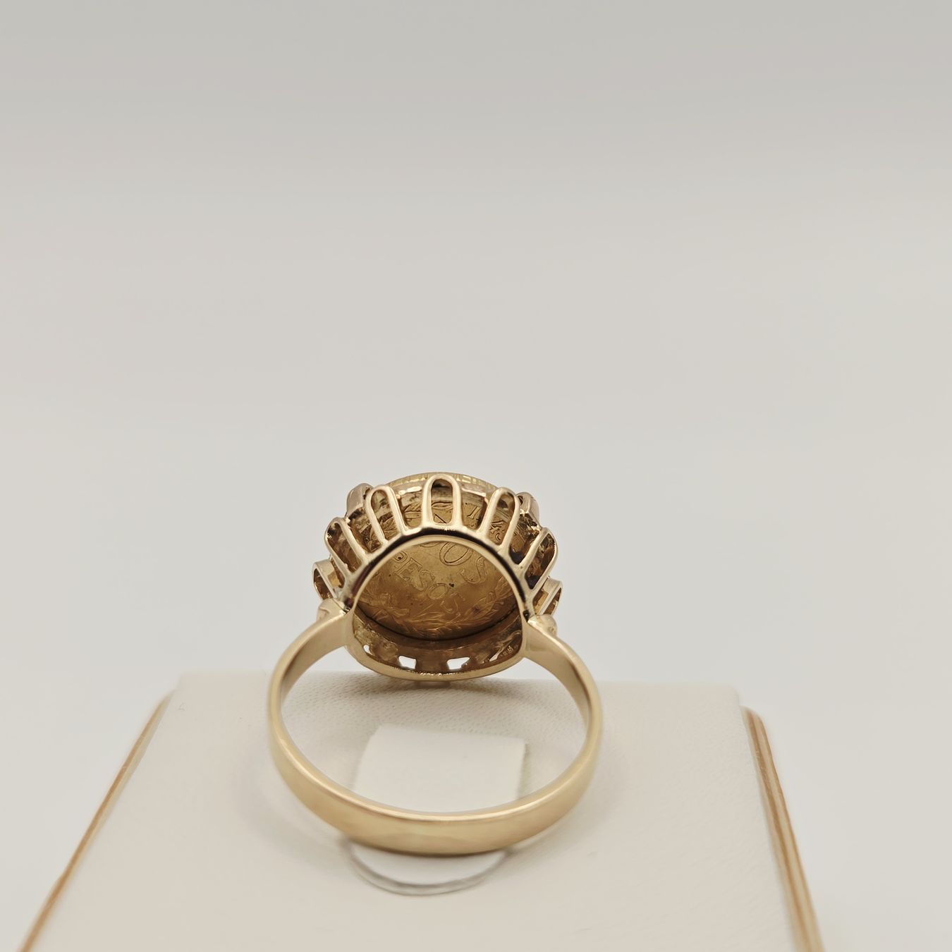 Ringe: Gold Ring 585 Gold 14KT mit 2 Pesos 900 Gold Mexico Gr 51 – Neu (gemäss Beschreibung) aus Stein am Rhein von JuwelierSteinbock.CH 5