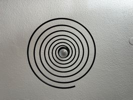 spiralförmige Vintage Hängelampe