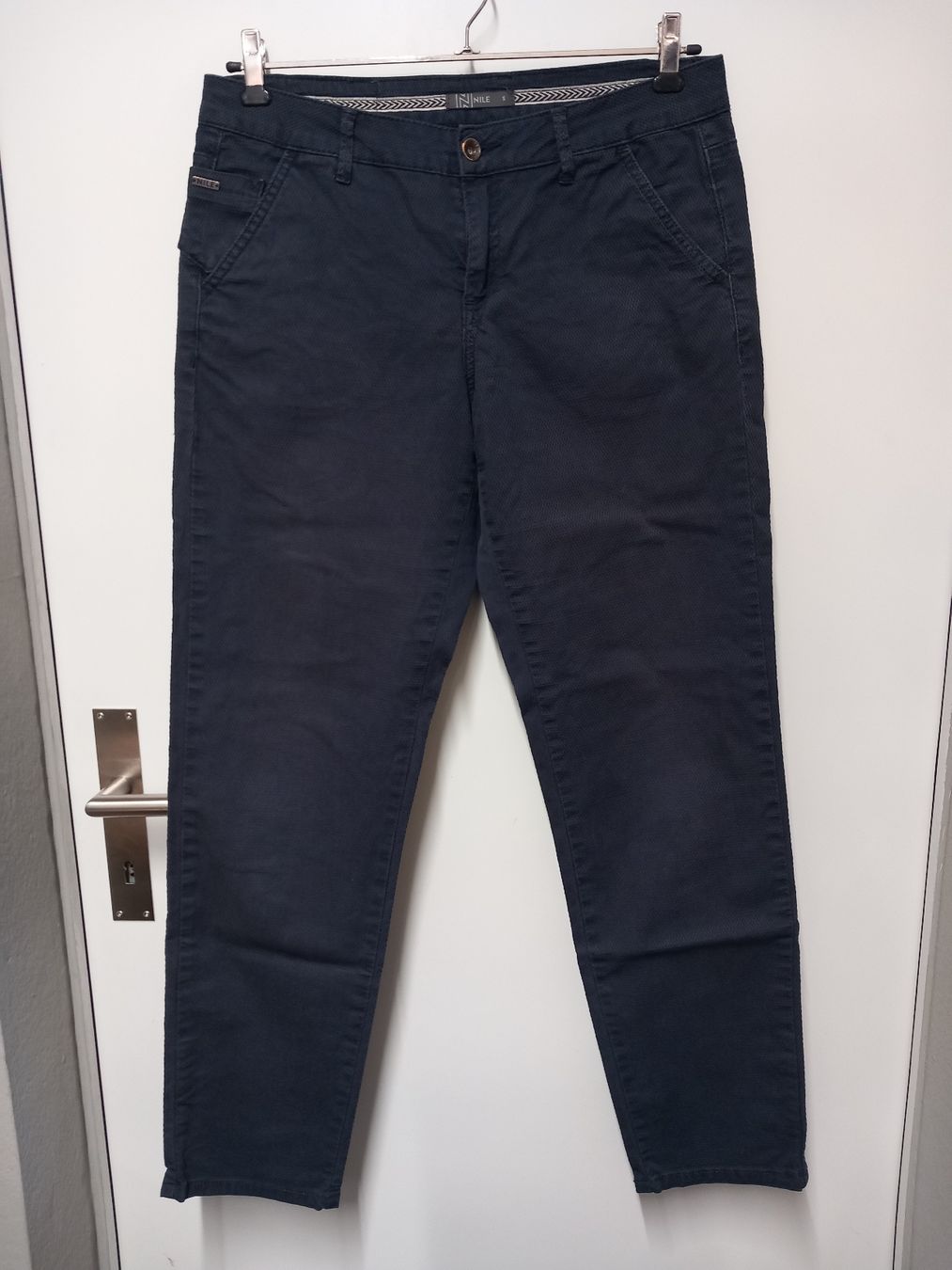 Nile Pantaloni: NILE Hose Gr.S, dunkelblau – Usato da Merligen venduto da muss_haben