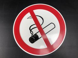 Vintage Schild, Rauchen verboten, Raucherschild