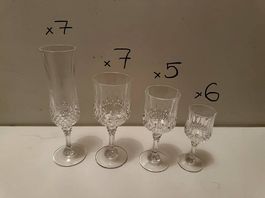Set de verres en Crystal (25 pièces)