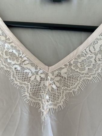 Damen Top mit Spitze Viskose neuwertig
