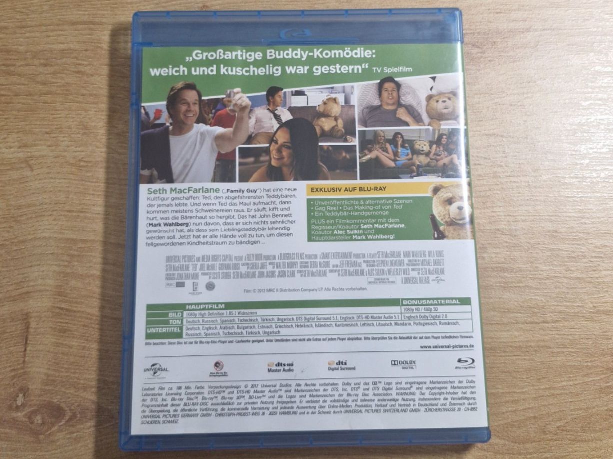 Alle DVDs: Ted (2012) RAR Bluray – Gebraucht aus Pfungen von Whitie 1