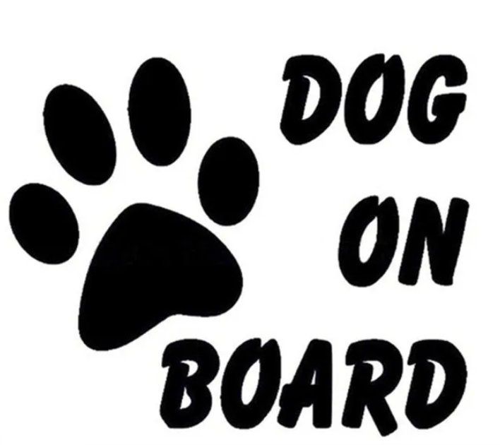 Aufkleber: Auto Aufkleber "Dog on Board" Hunde - Pfote / Silbern – Gebraucht aus Sitterdorf von imsis