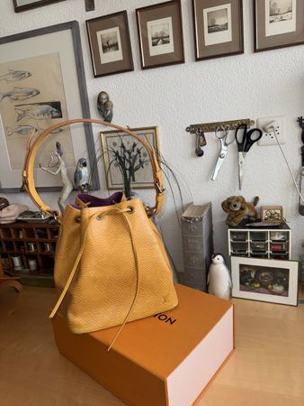 Louis Vuitton Petit Noe Gelb Epi Leder 1993