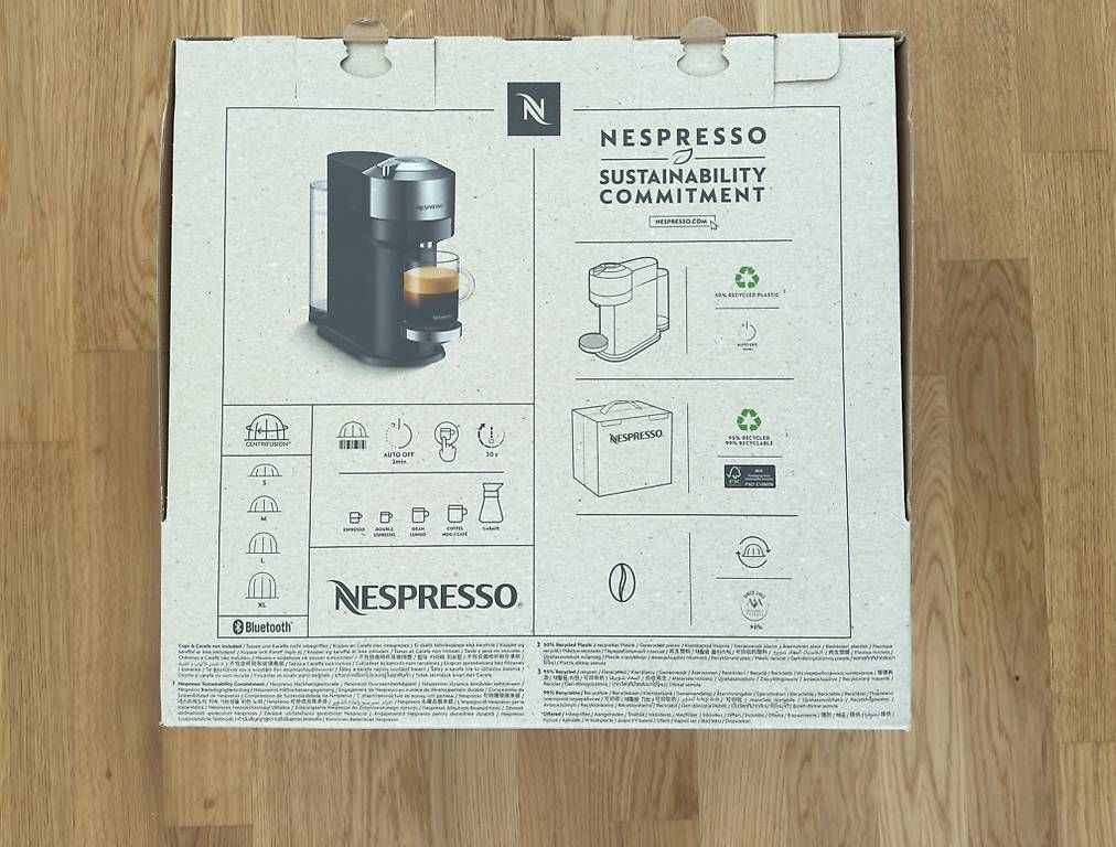 Nespresso Macchine per caffè & Macchine per espresso: Nespresso Machine à café  Vertuo Next Deluxe Dark Chrome – Nuovo e nell'imballaggio originale da Yverdon-les-Bains venduto da ele_z7jf 1