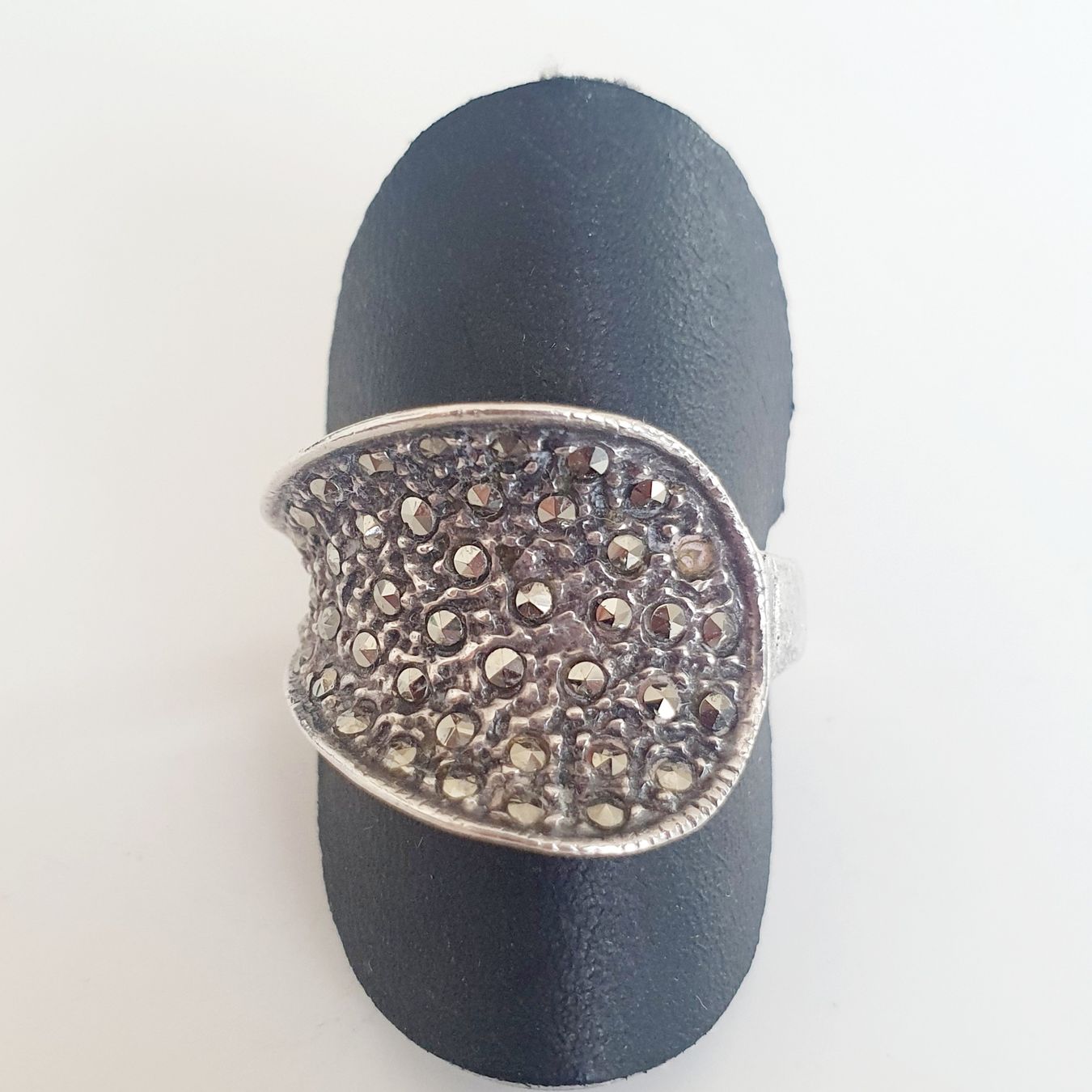 Anelli: Vintage Silber Ring mit Markasiten, Grösse 18.3 mm – Usato da Kreuzlingen venduto da Wunderkiste123 7
